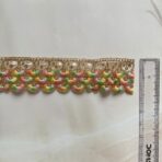 ZariWork 2 Inch Multi Color Cutwork Border Embroidery Lace Size