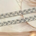 ZariWork 2 Inch Beaded White Pearl Lace Sizes