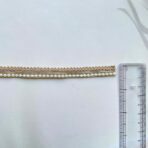 Zariwork 1 Cm Golden Beads Pearl Lace